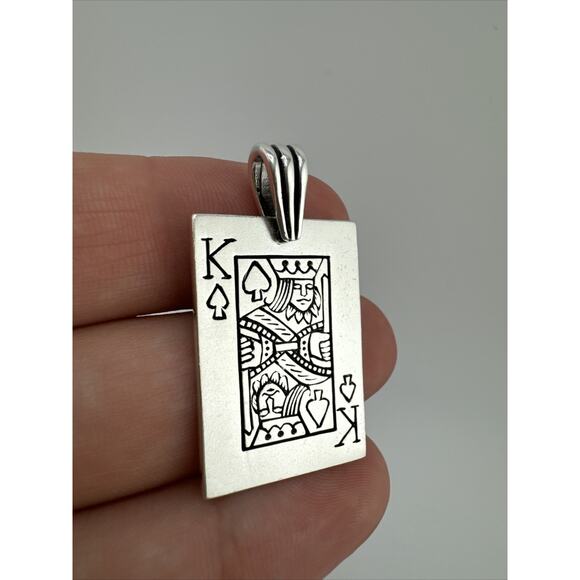 Unbranded Jewelry - King Of Spades Pendent Sterling Silver 925